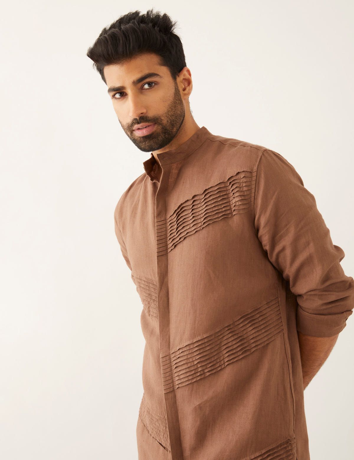AAKI KURTA - BROWN - image 4