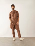 AAKI KURTA - BROWN view 5