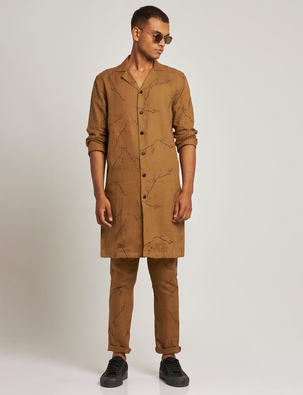 SON OF A NOBLE - SNOB — ATTUR KURTA TWIGS - GOLDEN BROWN