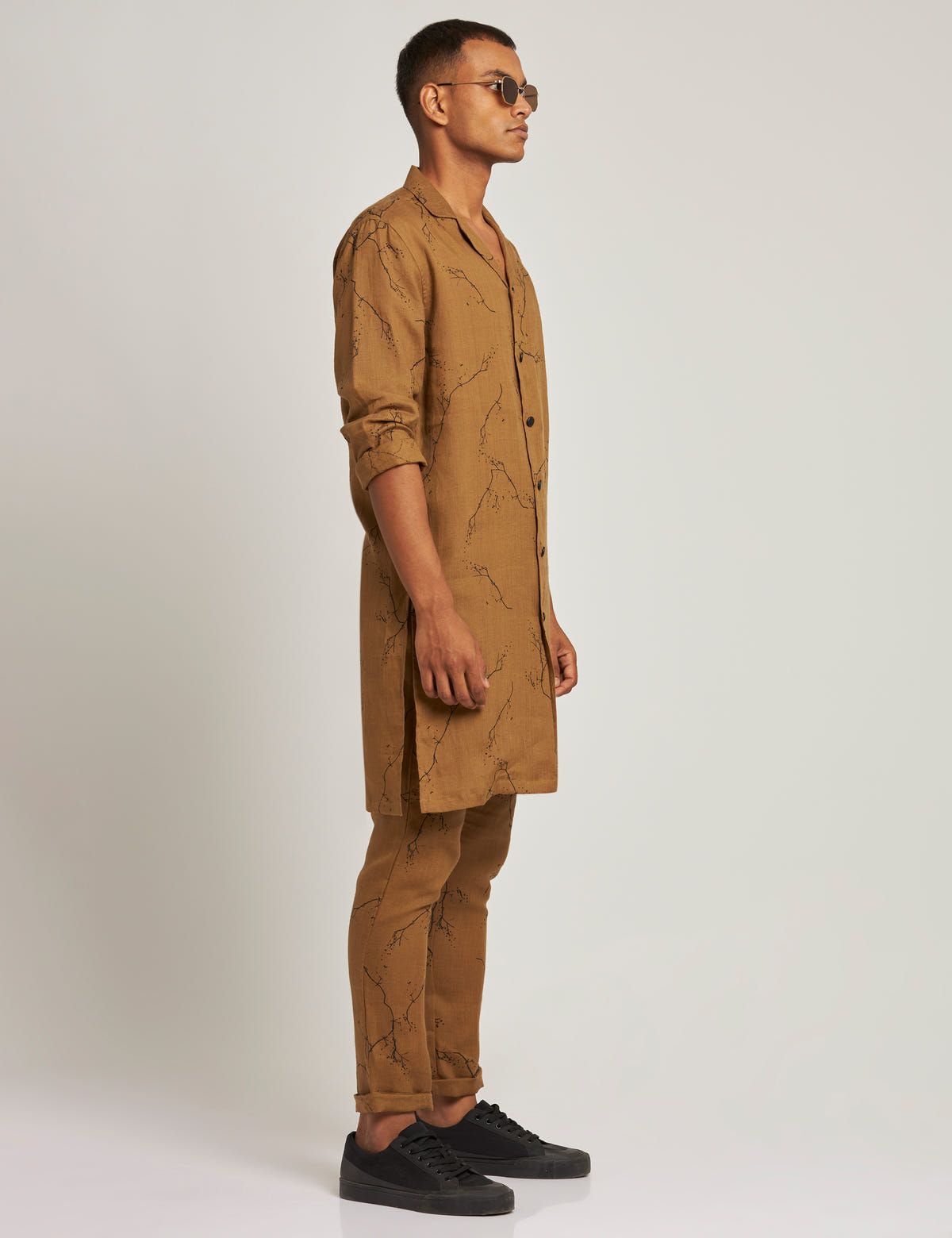 ATTUR KURTA TWIGS - GOLDEN BROWN - image 2