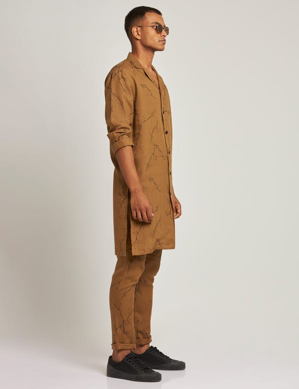 SON OF A NOBLE - SNOB — ATTUR KURTA TWIGS - GOLDEN BROWN