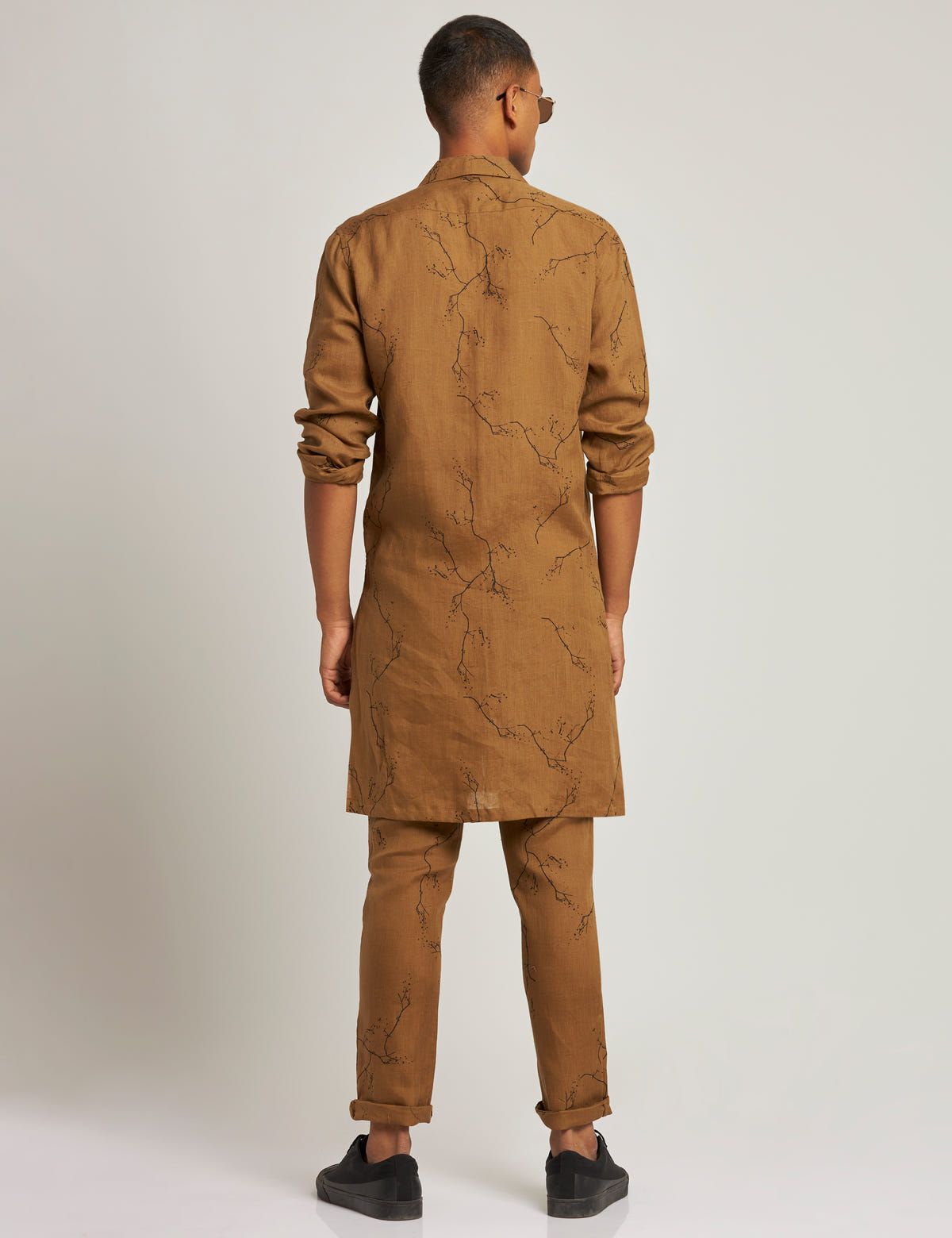 ATTUR KURTA TWIGS - GOLDEN BROWN - image 3