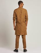 ATTUR KURTA TWIGS - GOLDEN BROWN view 3
