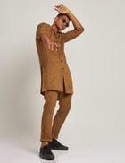 ATTUR KURTA TWIGS - GOLDEN BROWN view 5