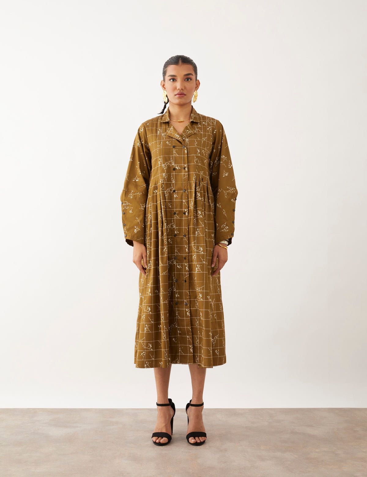 YOKO DRESS - OLIVE - image 2