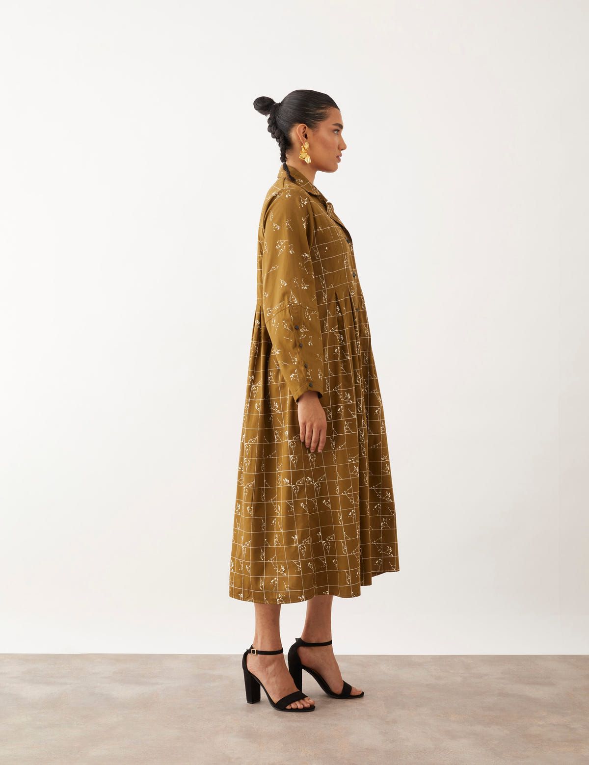 YOKO DRESS - OLIVE - image 3
