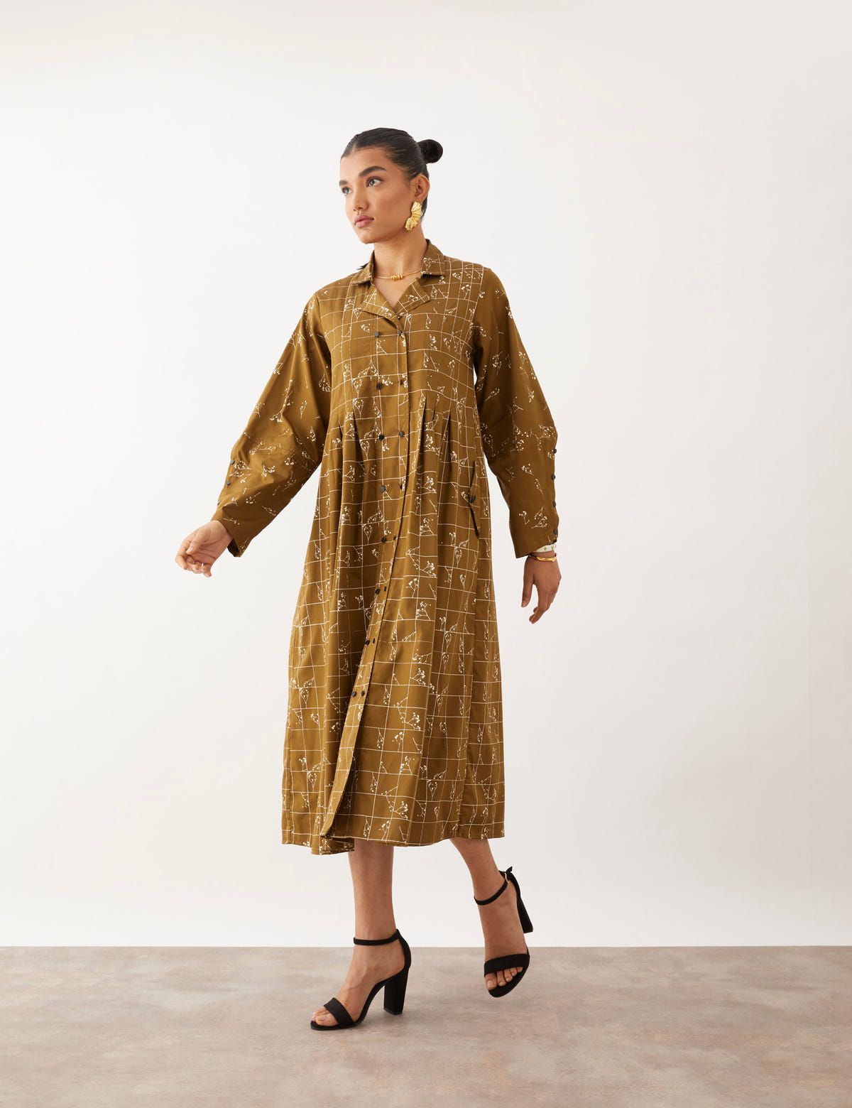 YOKO DRESS - OLIVE - image 5