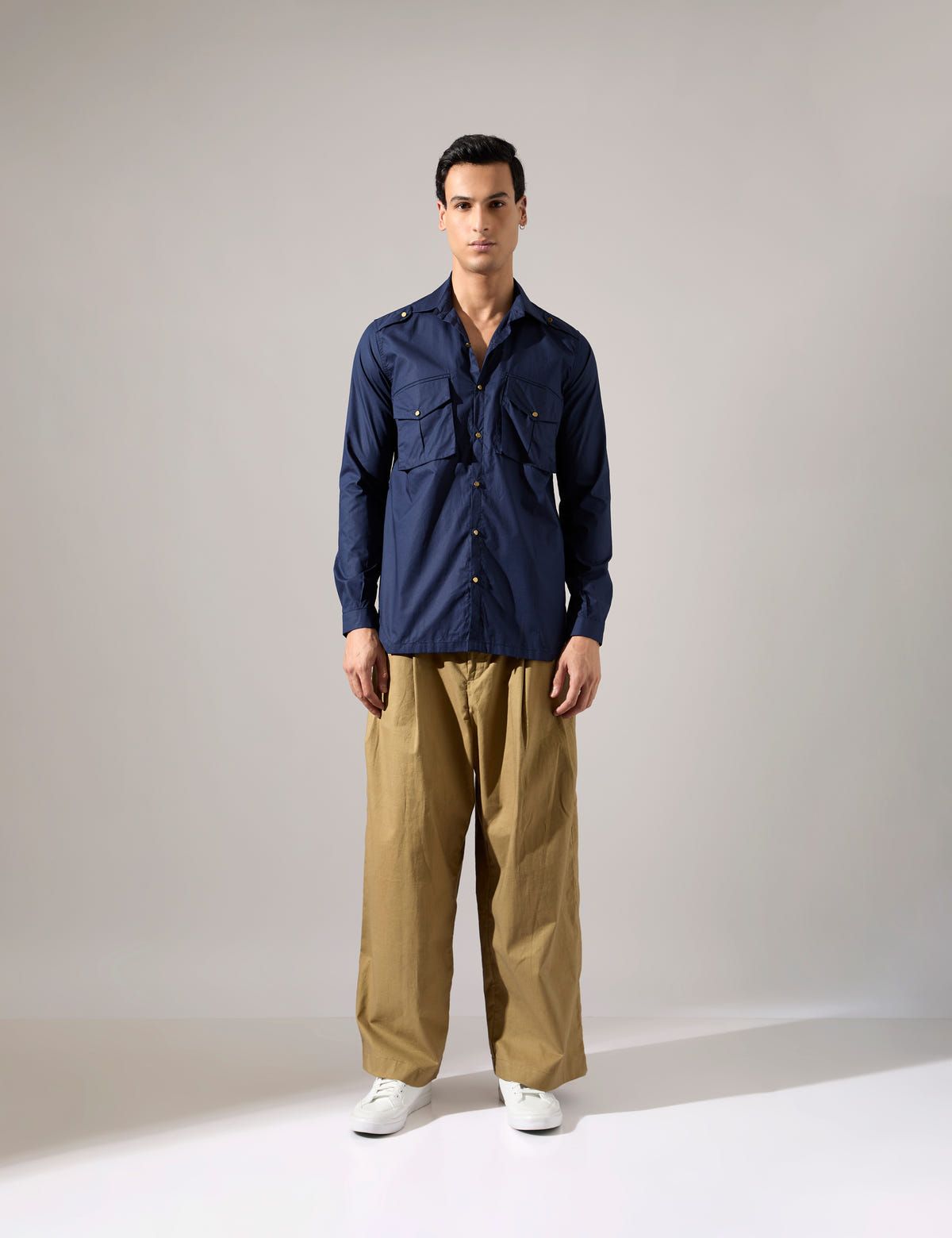 Reva Shirt  - Navy - Look - image 2