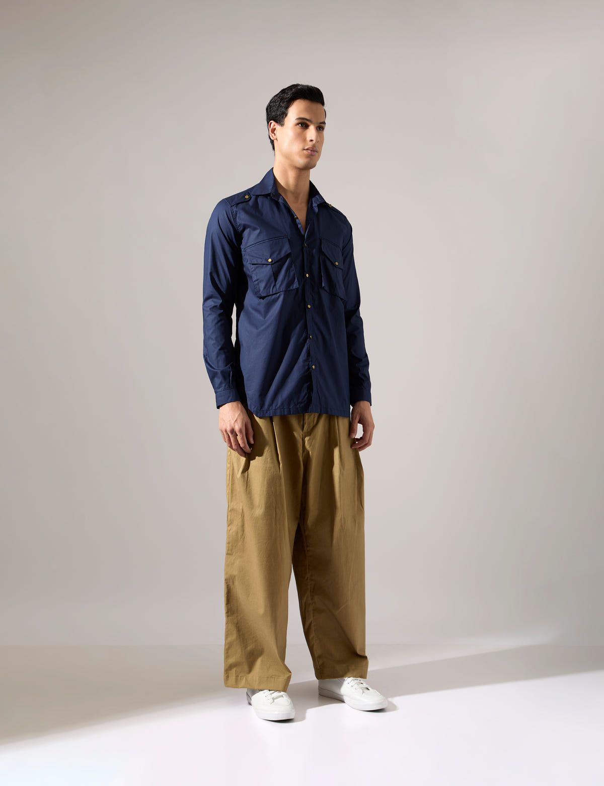Reva Shirt  - Navy - Look - image 3