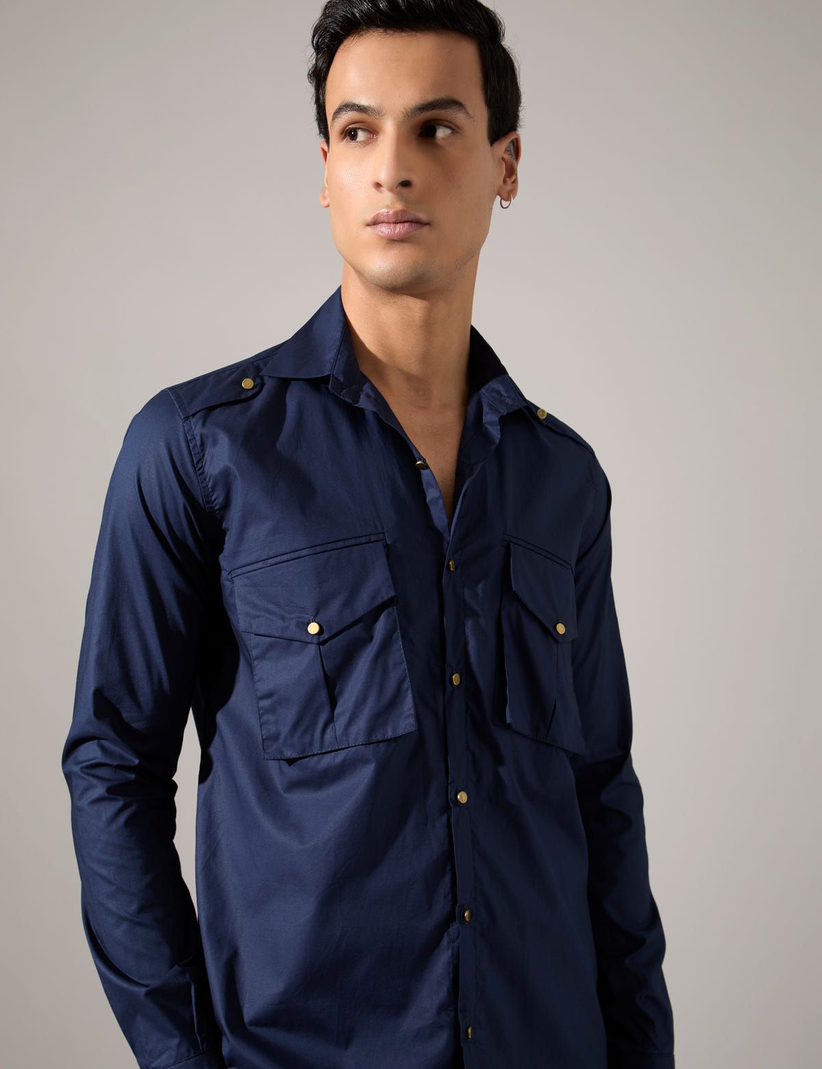 Reva Shirt  - Navy - Look - image 5