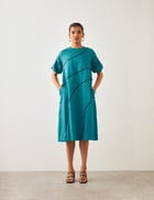 CHELSEA DRESS - TEAL view 1