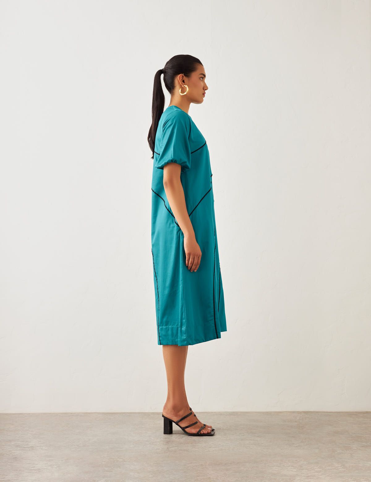 CHELSEA DRESS - TEAL - image 3
