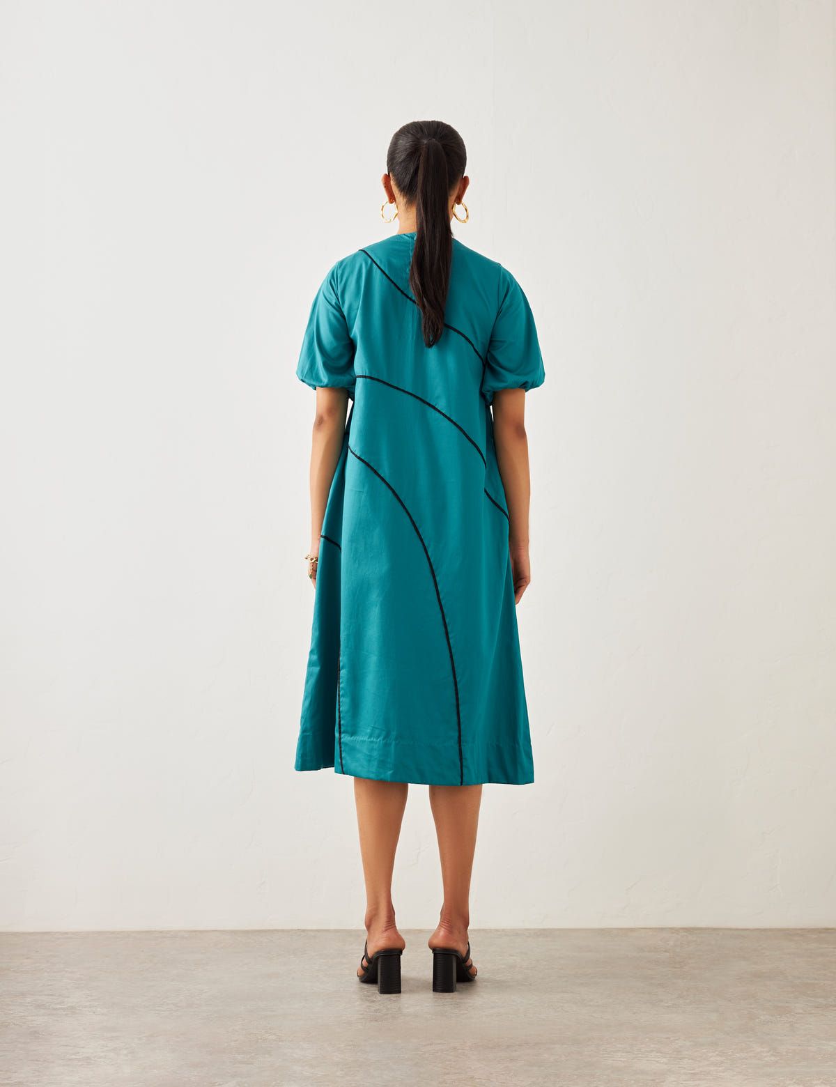 CHELSEA DRESS - TEAL - image 4