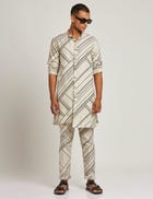 RIDGEWOOD KURTA TILT - IVORY view 1