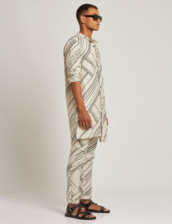 SON OF A NOBLE - SNOB — RIDGEWOOD KURTA TILT - IVORY