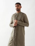 GILL KURTA SET - OLIVE view 7
