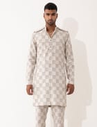 AUBREY MESH KURTA - IVORY view 2