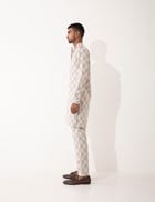 AUBREY MESH KURTA - IVORY view 4