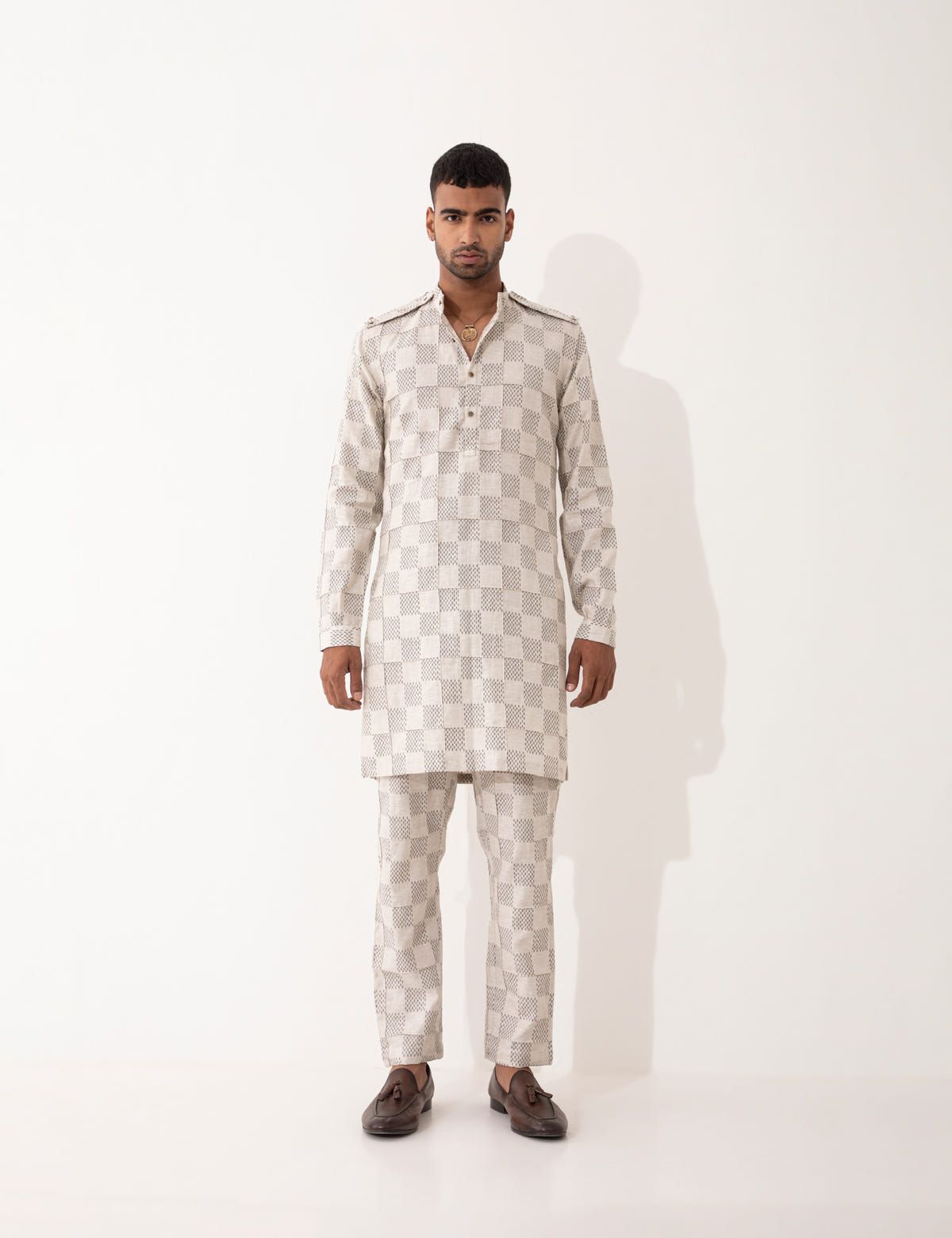 AUBREY MESH KURTA - IVORY - image 7