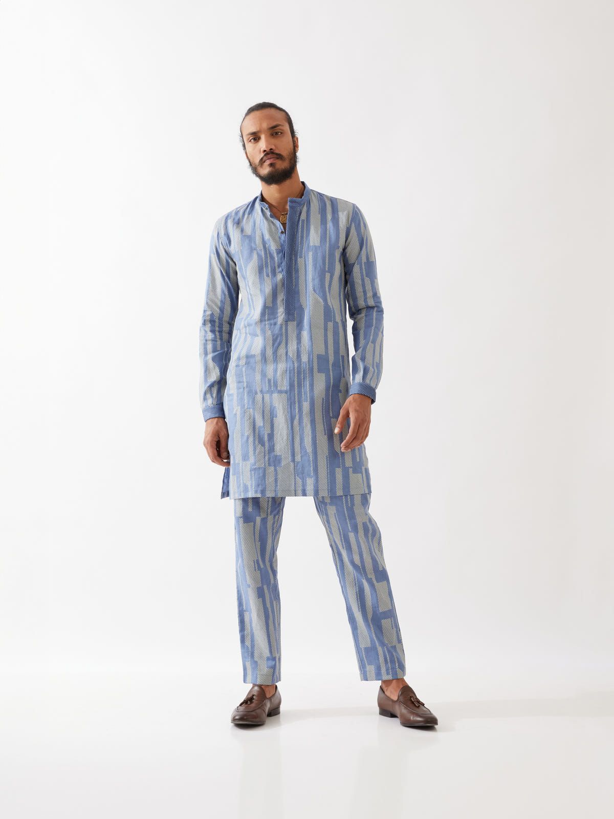 VINCENT SPACES KURTA - BLUE - image 5