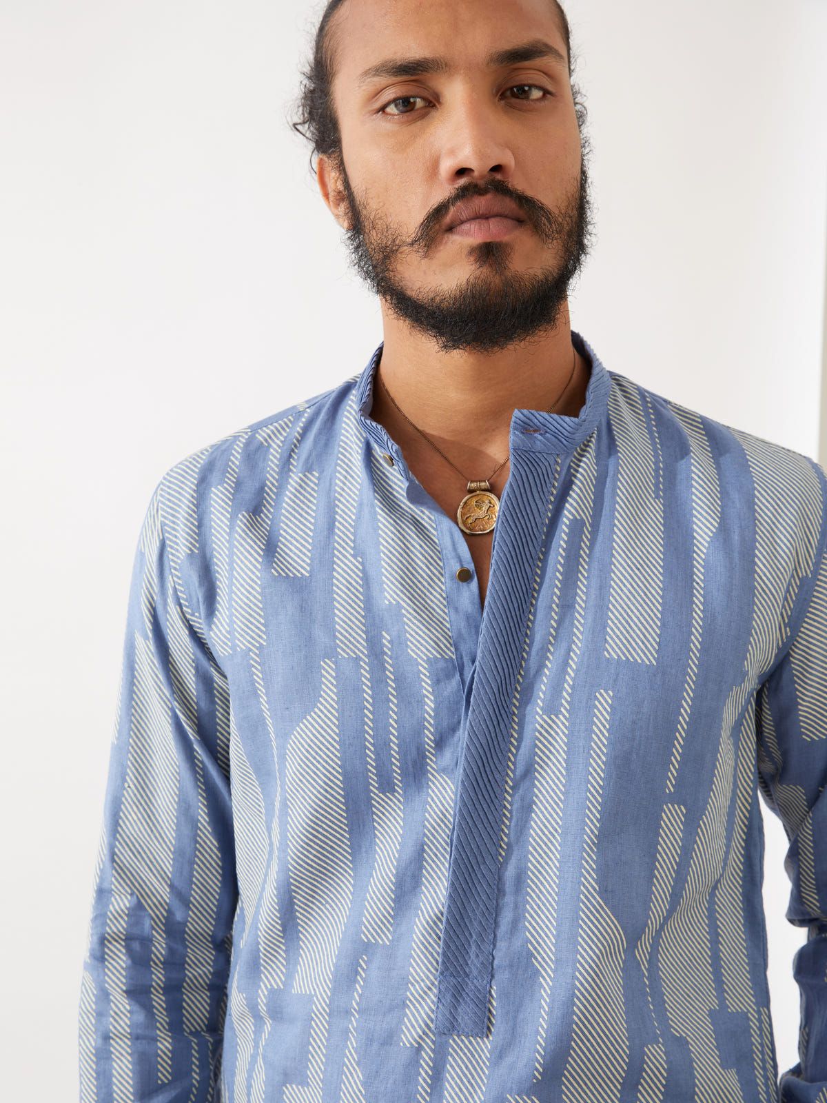 VINCENT SPACES KURTA - BLUE - image 7