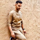ZEUS KURTA SET - KHAKI view 1
