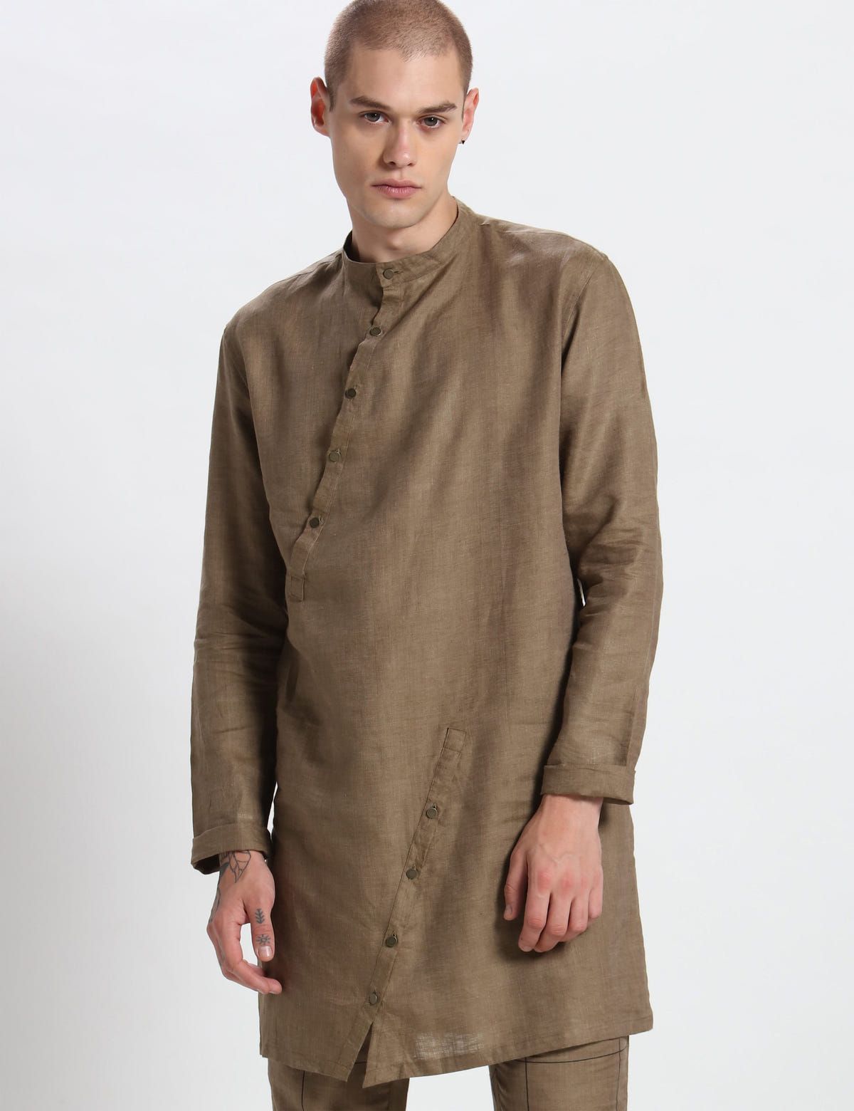 ZEUS KURTA SET - KHAKI - image 2