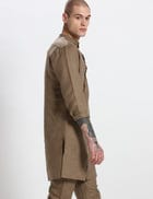 ZEUS KURTA SET - KHAKI view 3
