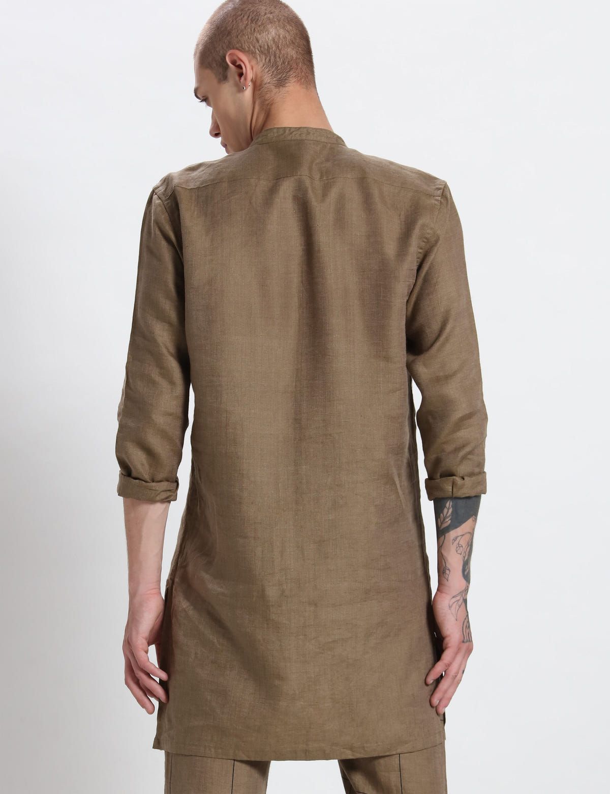 ZEUS KURTA SET - KHAKI - image 4