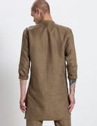 ZEUS KURTA SET - KHAKI view 4