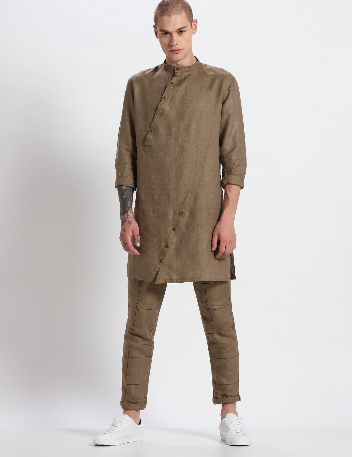 ZEUS KURTA SET - KHAKI - image 5