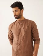DRISS KURTA SET - BROWN view 5