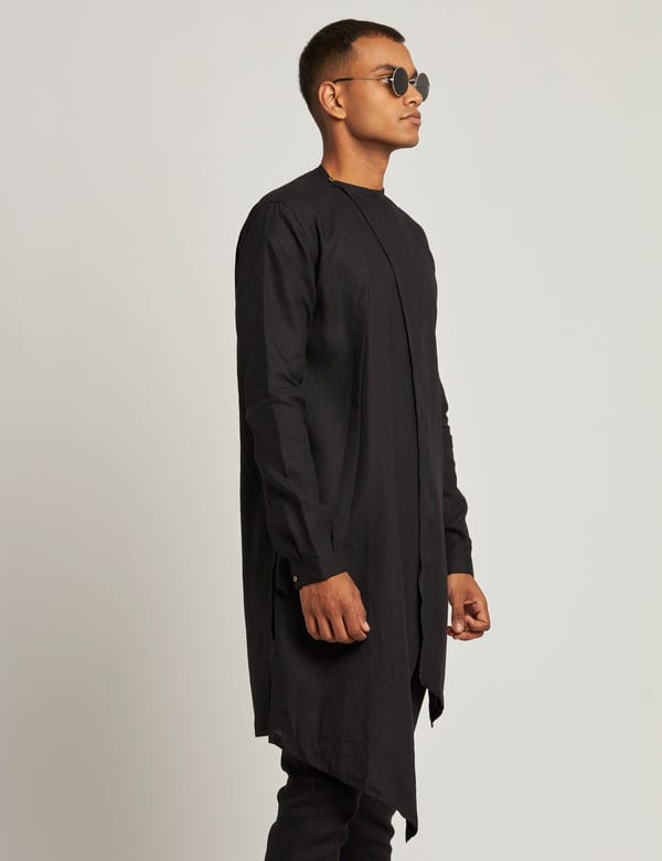 SON OF A NOBLE - SNOB — BIJA KURTA- BLACK