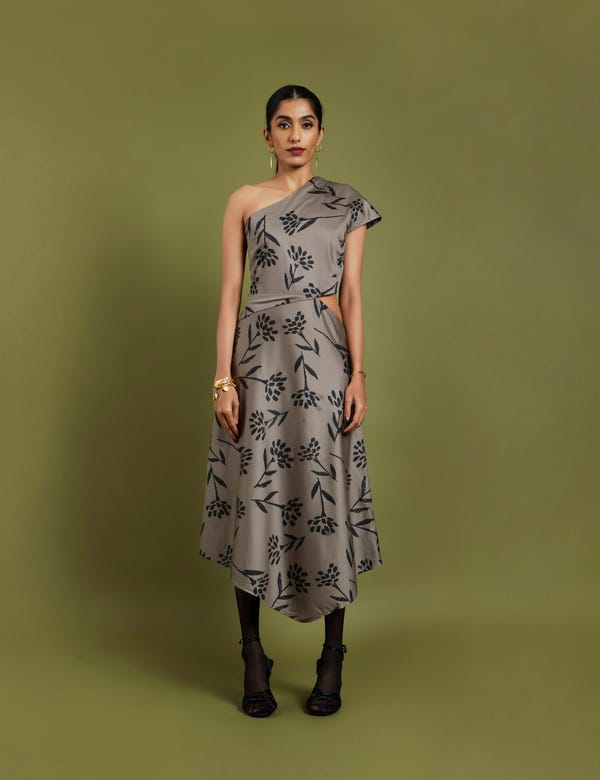 SON OF A NOBLE - SNOB — ARMA DRESS - ASH GREY