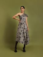ARMA DRESS - ASH GREY view 4