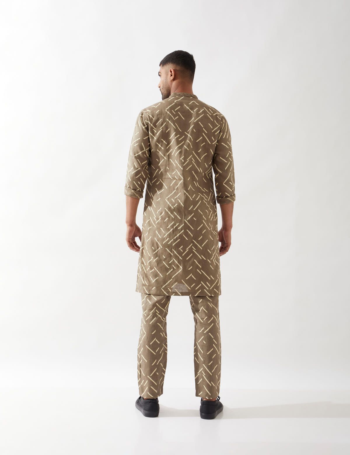 AIDEN PATHWAY KURTA SET - OLIVE - image 3