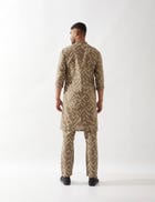 AIDEN PATHWAY KURTA SET - OLIVE view 3