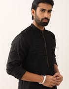 NAKSH KURTA - BLACK view 1