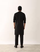NAKSH KURTA - BLACK view 4
