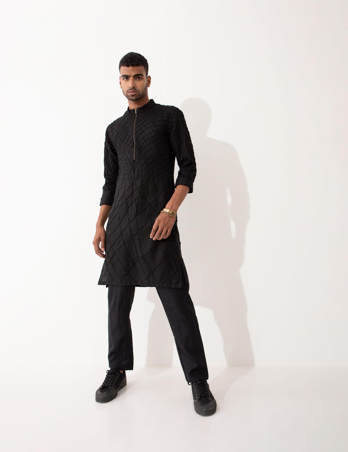 ALISTER KURTA SET  - BLACK - image 1