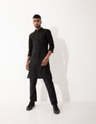 ALISTER KURTA SET  - BLACK view 1