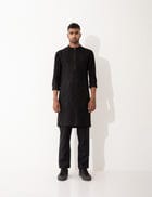 ALISTER KURTA SET  - BLACK view 2