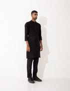 ALISTER KURTA SET  - BLACK view 3