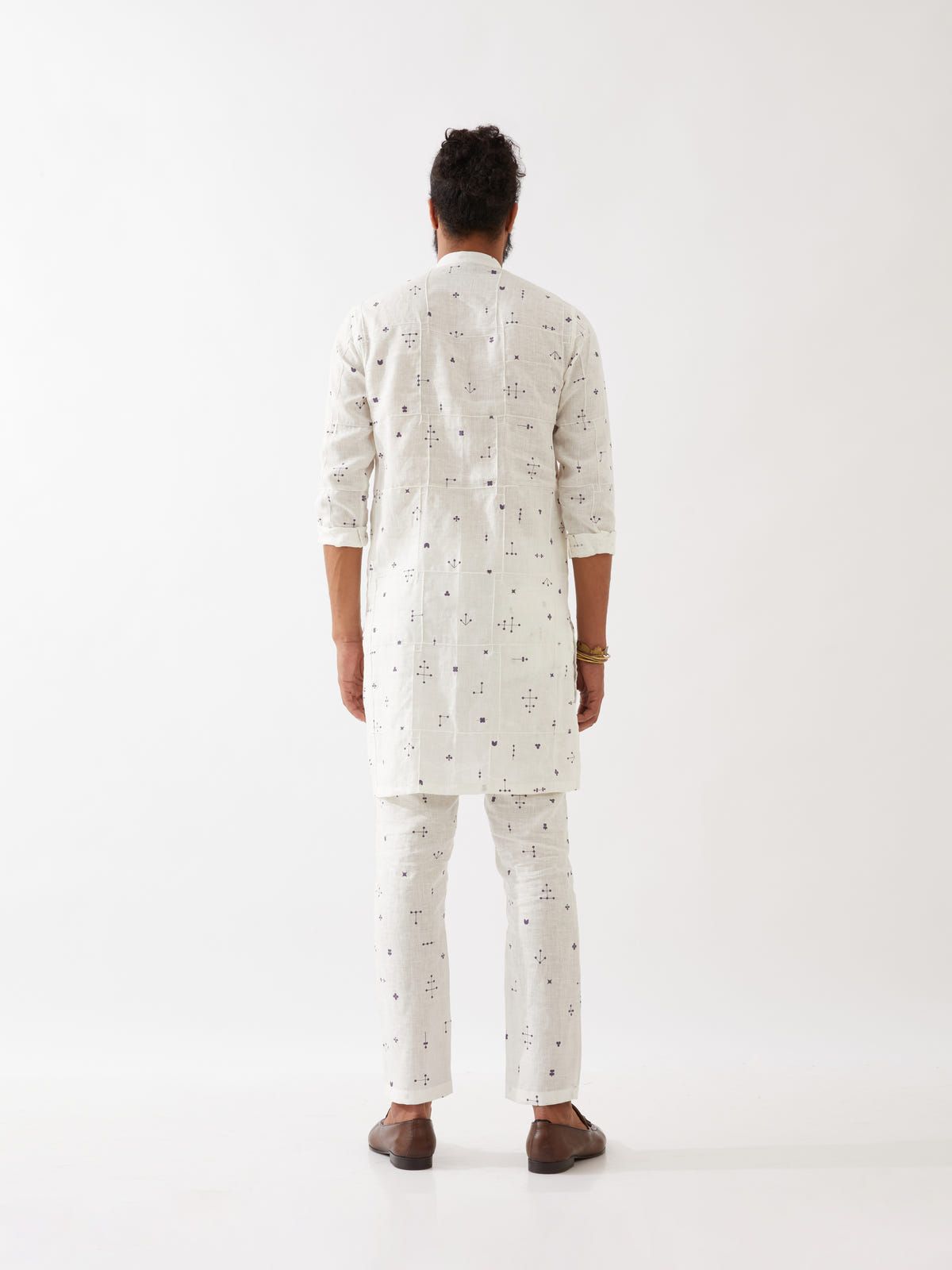 DIEGO ELEMENTS KURTA  - WHITE - image 3