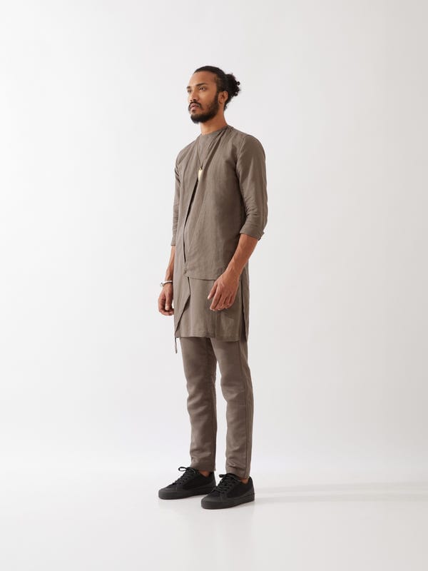 SON OF A NOBLE - SNOB — THEO KURTA SET - GREY