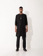 NIERO KURTA - BLACK view 3