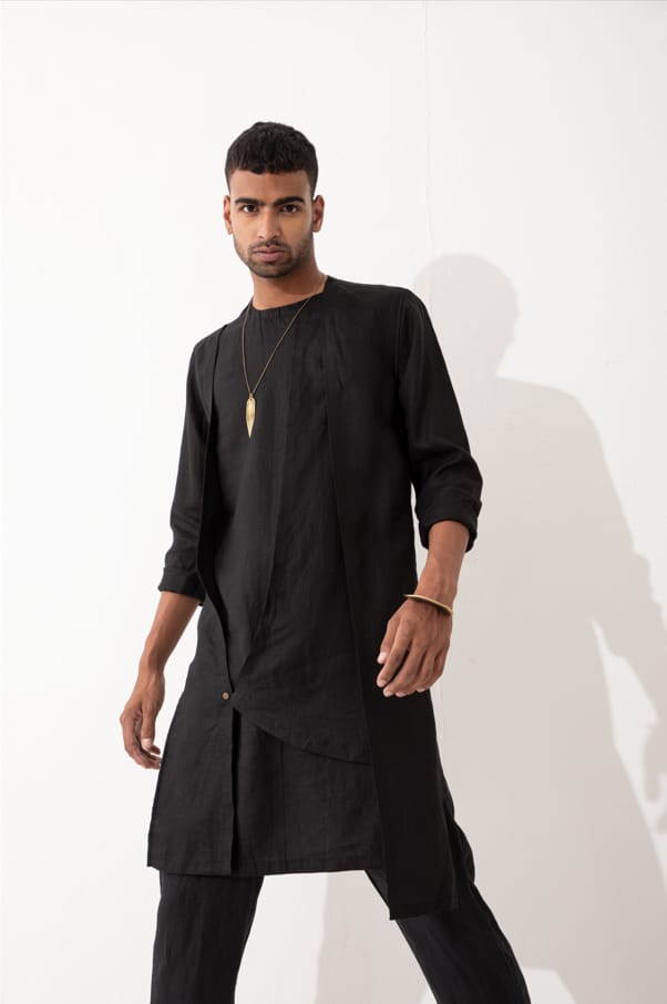 NIERO KURTA - BLACK - image 4