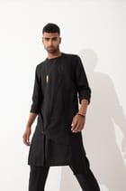 NIERO KURTA - BLACK view 4