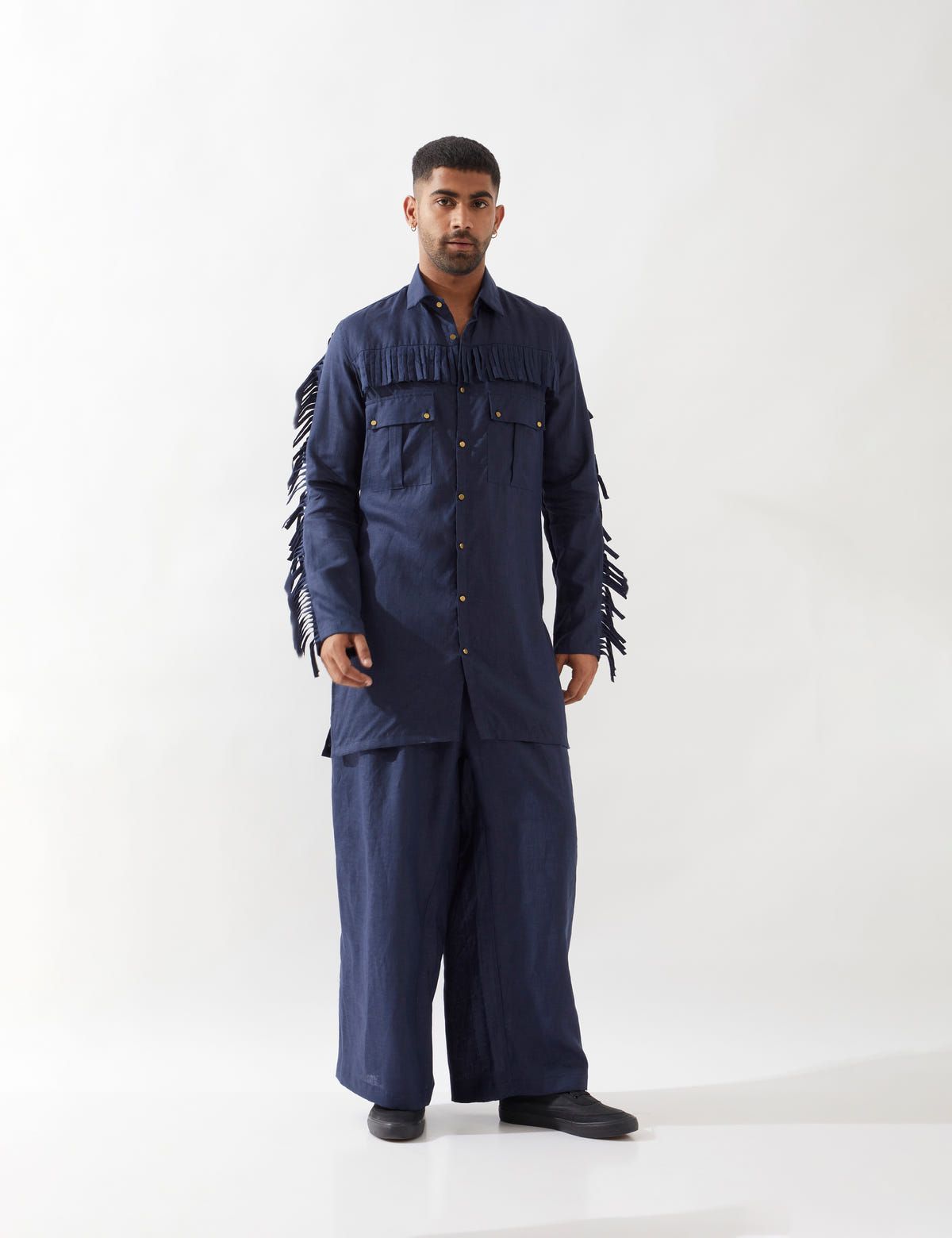 EROS KURTA SET - NAVY - image 1