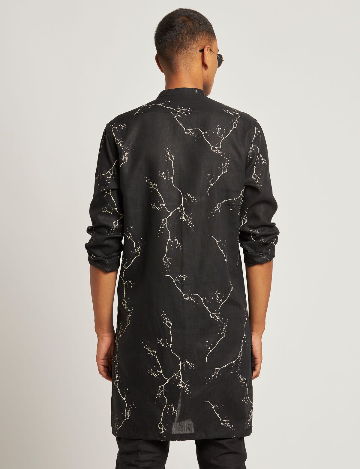 GURUNG - KURTA - TWIGS- BLACK - image 3